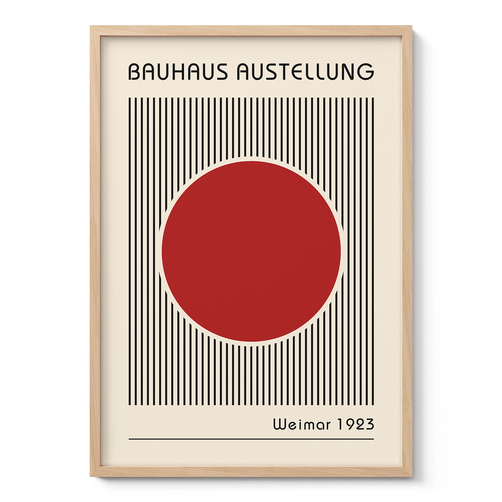Bauhaus Wandbild – Roter Kreis