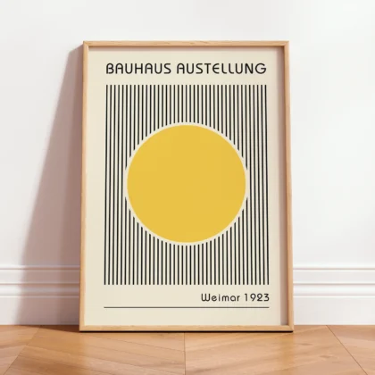 Bauhaus Art Print – Yellow Circle