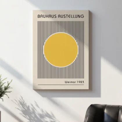 Bauhaus Art Print – Yellow Circle