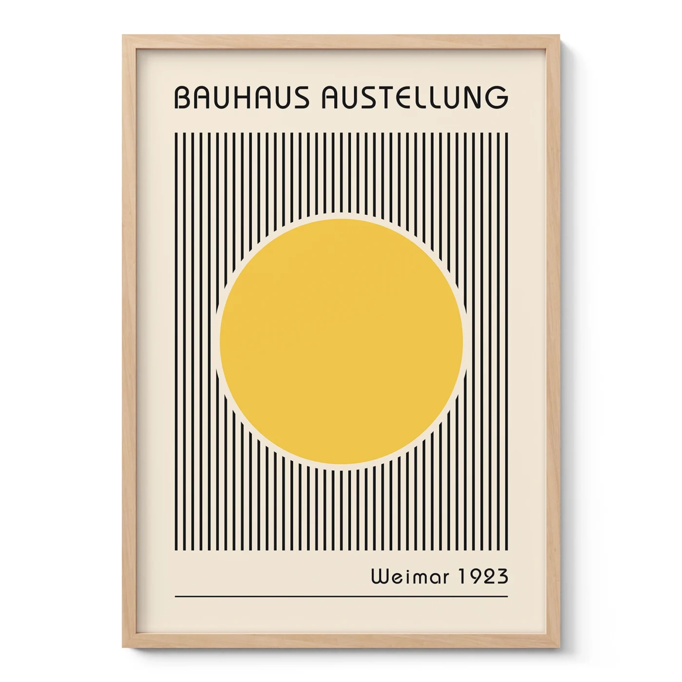 Bauhaus Art Print – Yellow Circle