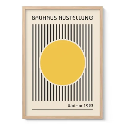 Bauhaus Art Print – Yellow Circle