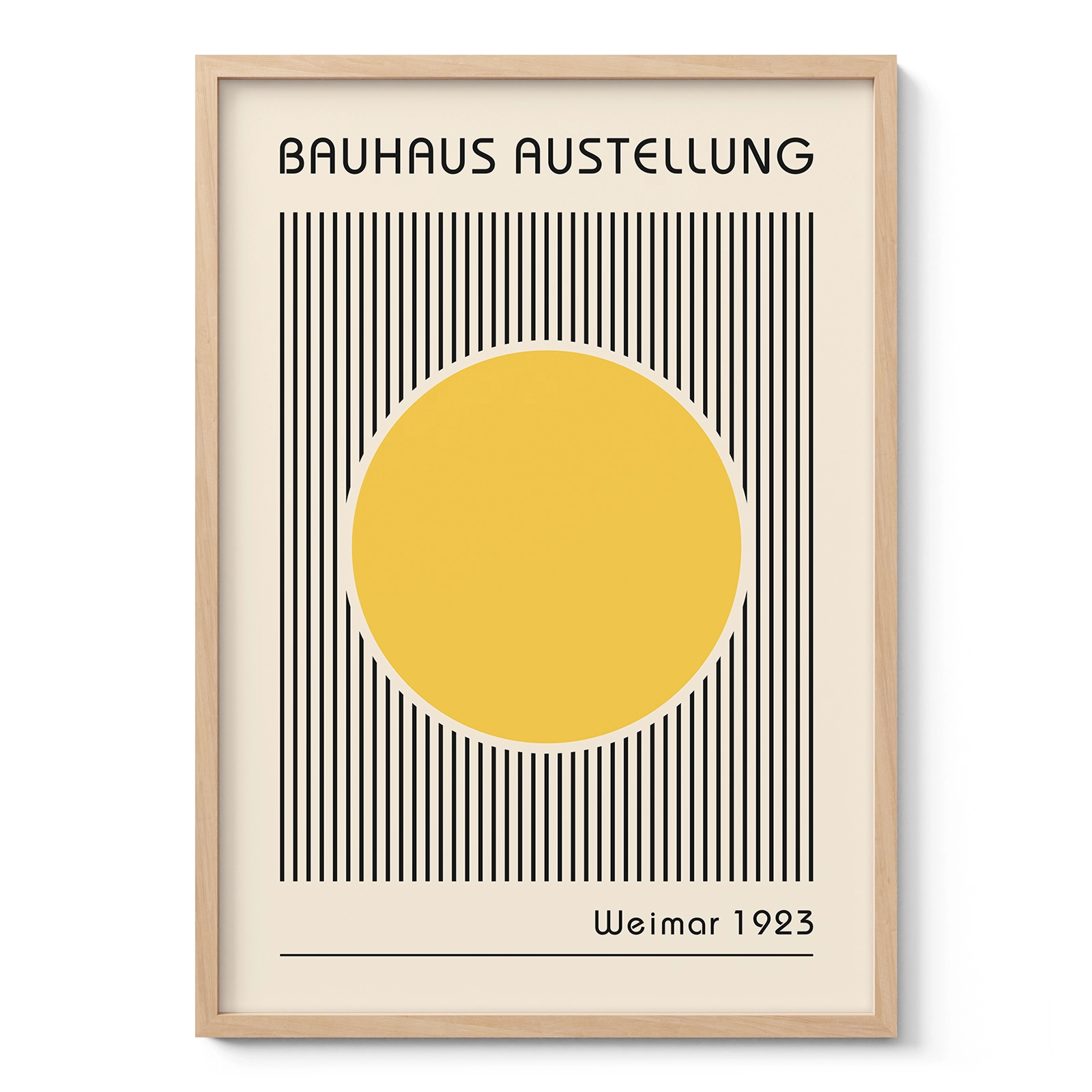 Bauhaus Art Print – Yellow Circle