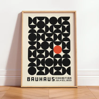 Bauhaus Wall Art – Red Orbit