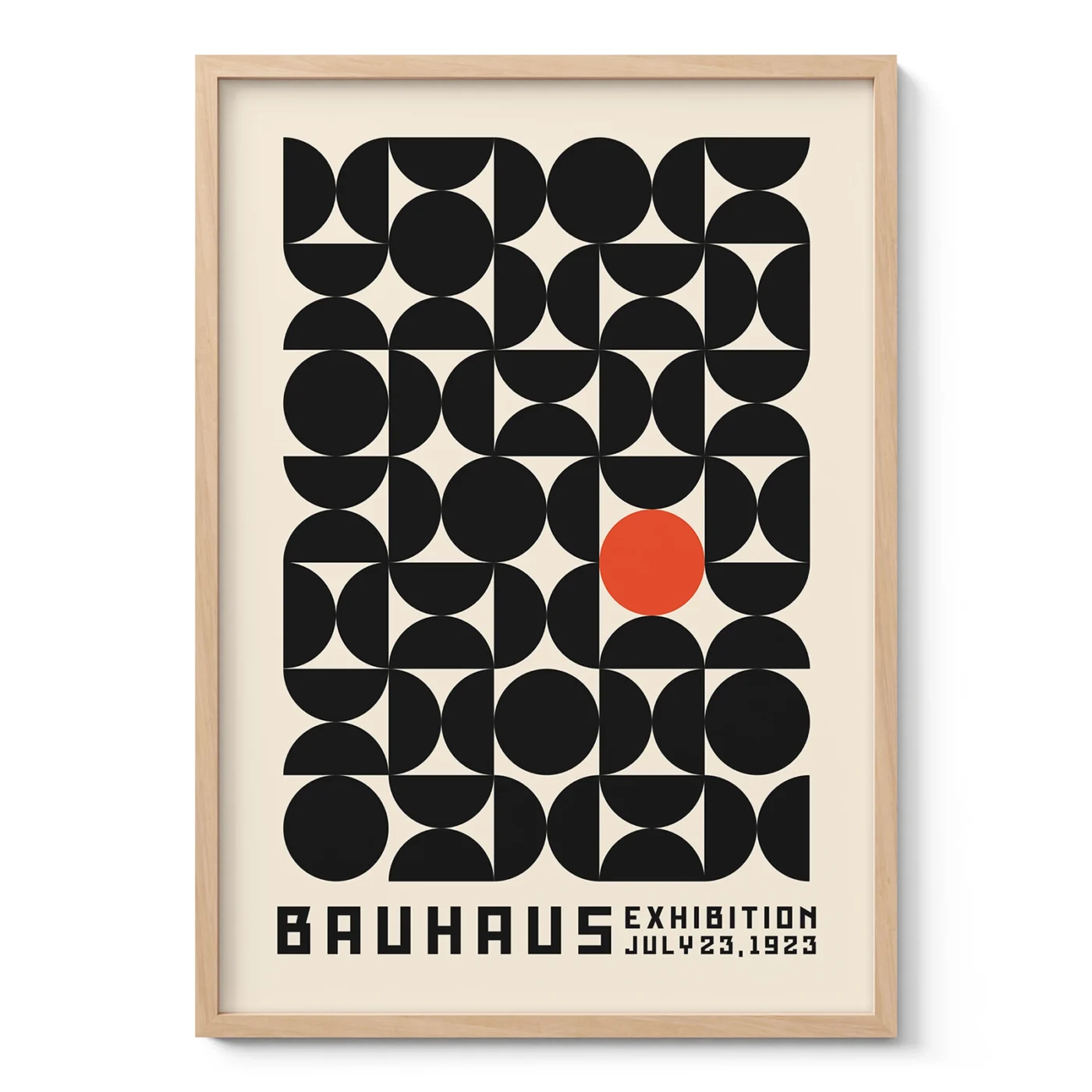 Bauhaus Wall Art – Red Orbit