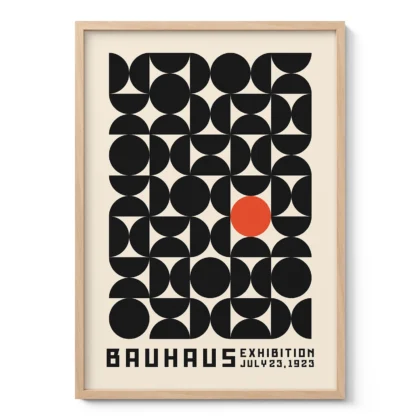 Bauhaus Wall Art – Red Orbit