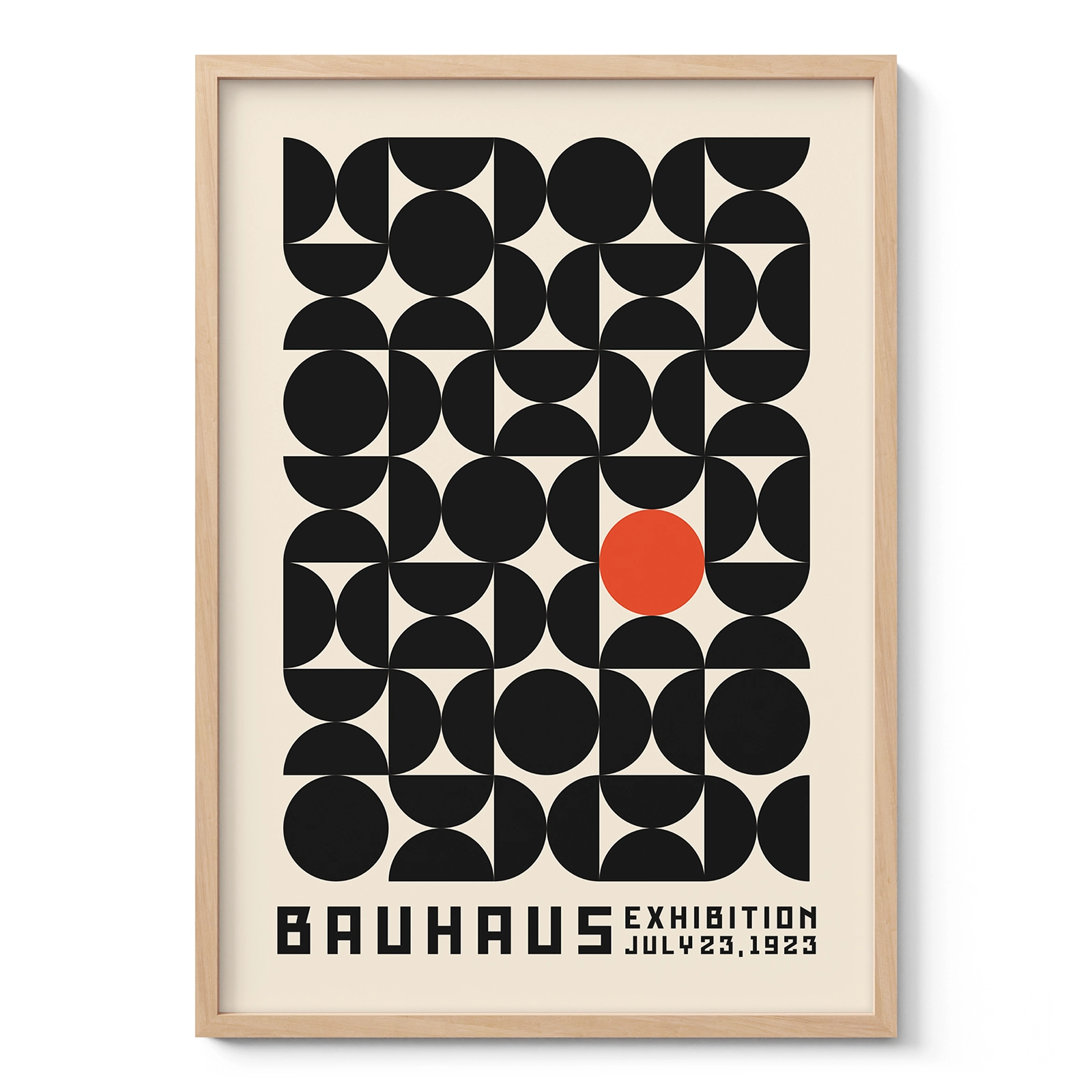 Bauhaus Wall Art – Red Orbit