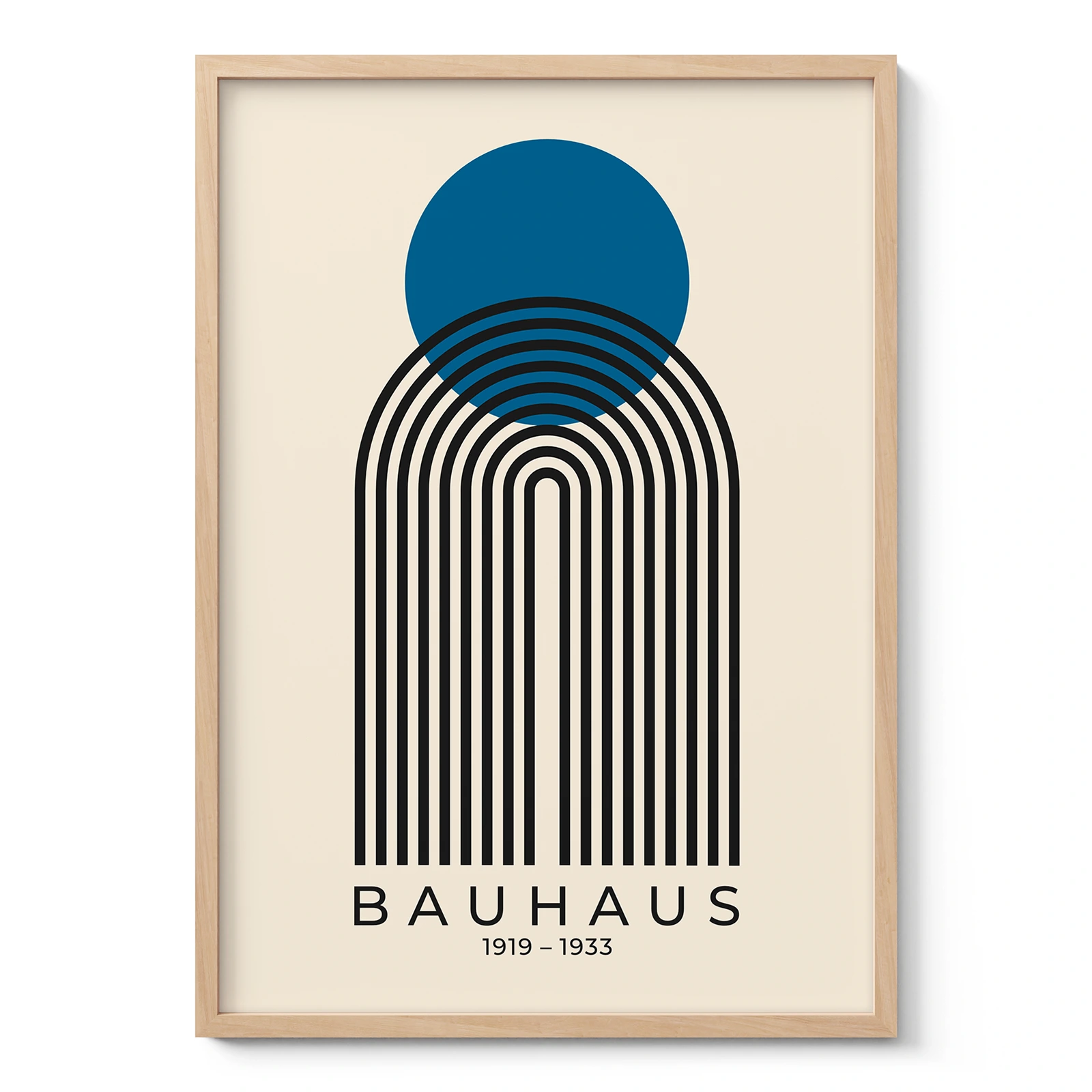 Bauhaus Print – Blue Sun Arch