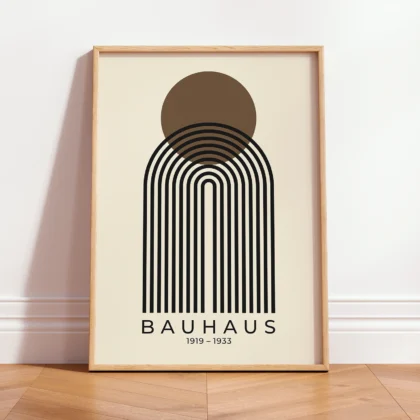Bauhaus Print – Brown Sun Arch