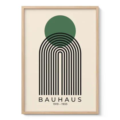 Bauhaus paveikslas – Žalia saulė virš arkos