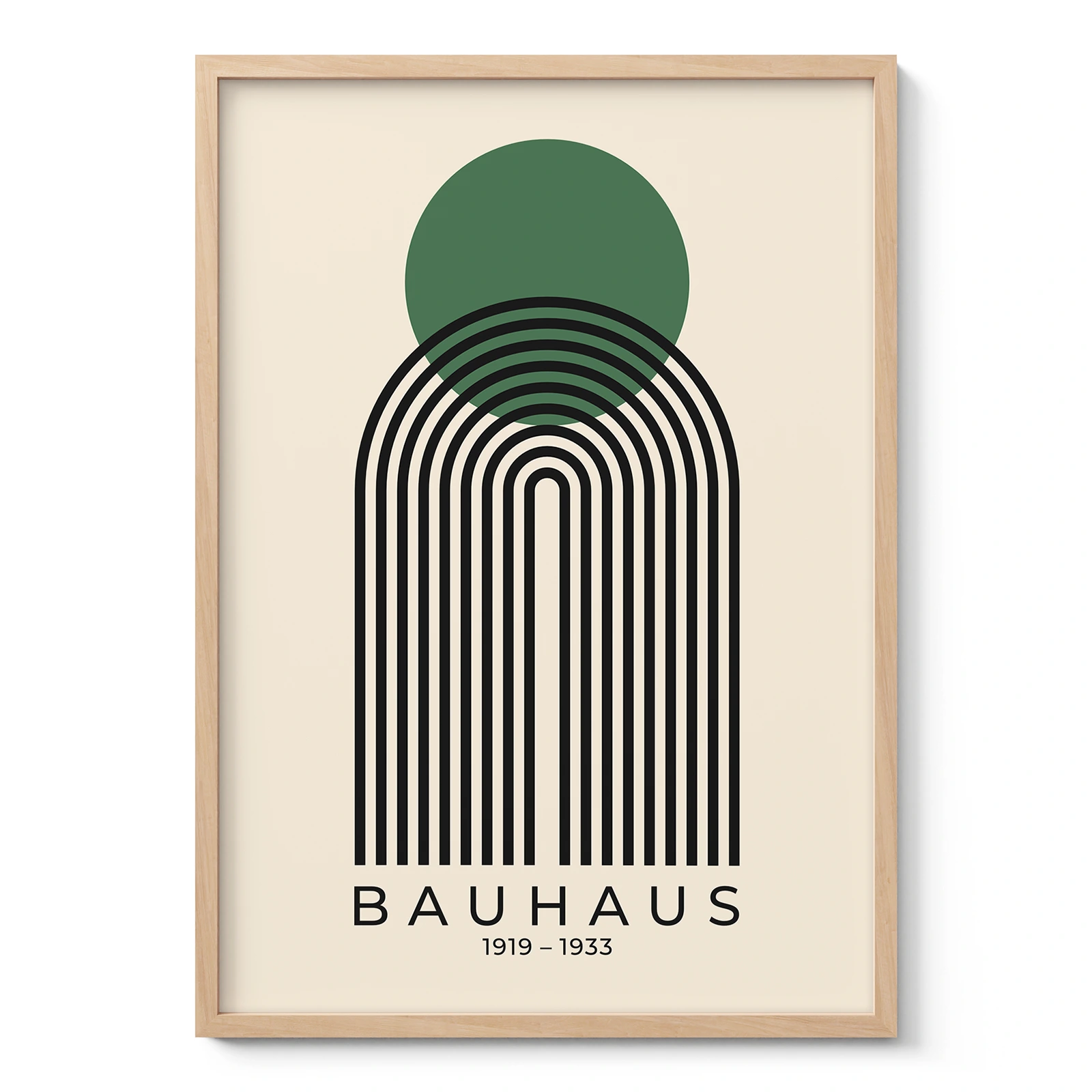 Bauhaus Print – Green Sun Arch