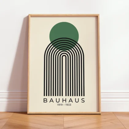 Bauhaus paveikslas – Žalia saulė virš arkos