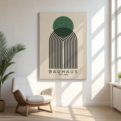 Bauhaus paveikslas – Žalia saulė virš arkos