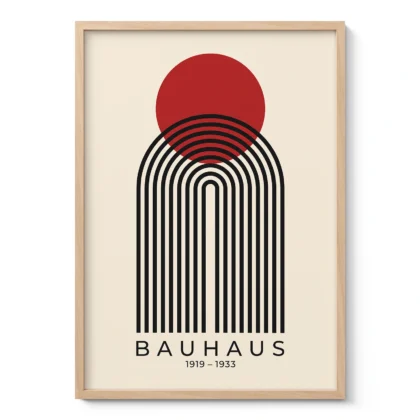Bauhaus Print – Red Sun Arch