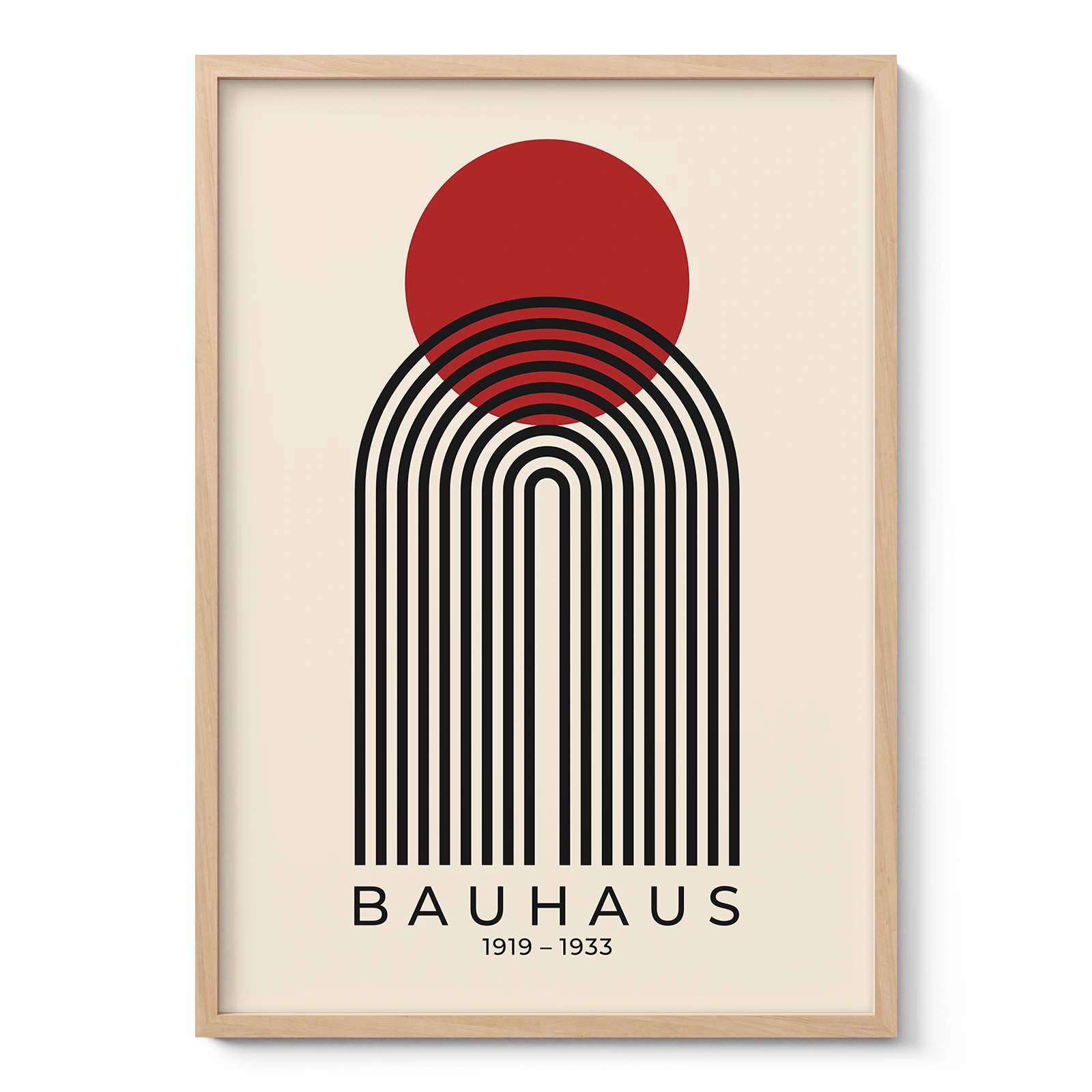 Bauhaus Print – Red Sun Arch