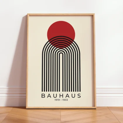 Bauhaus Print – Red Sun Arch