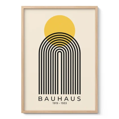 Bauhaus Print – Yellow Sun Arch