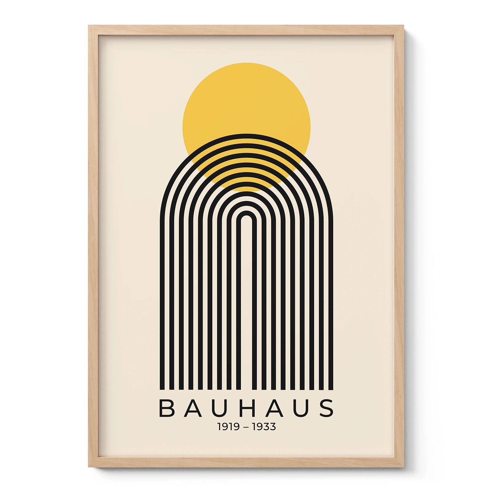 Bauhaus Print – Yellow Sun Arch