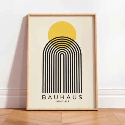 Bauhaus Print – Yellow Sun Arch