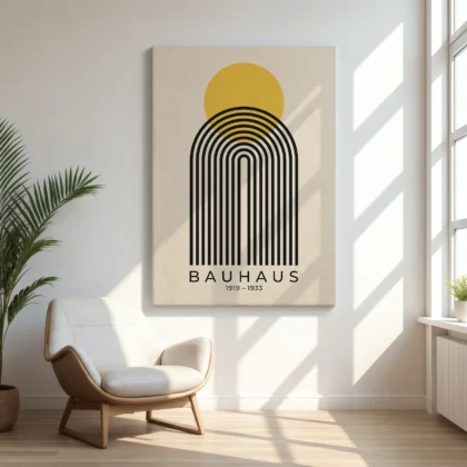 Bauhaus Print – Yellow Sun Arch