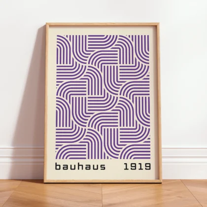 Bauhaus paveikslas – Violetinė tyla