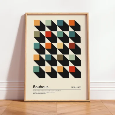 Bauhaus Print – Colorful Squares