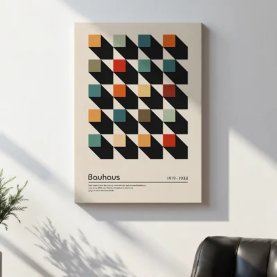 Bauhaus Print – Colorful Squares