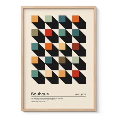 Bauhaus Print – Colorful Squares