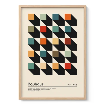 Bauhaus Print – Colorful Squares