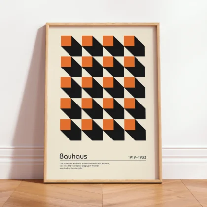 Bauhaus Print – Orange Squares