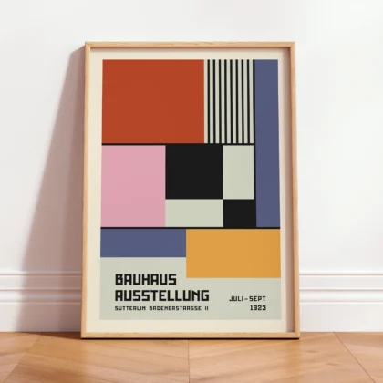 Bauhaus paveikslas – Spalvoti blokai