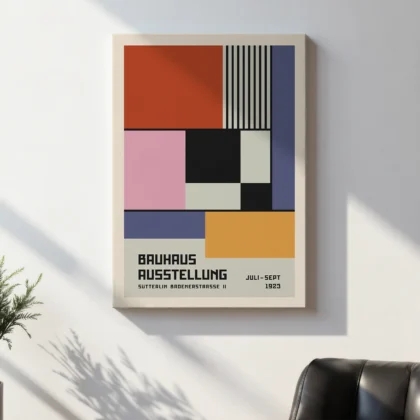 Bauhaus paveikslas – Spalvoti blokai