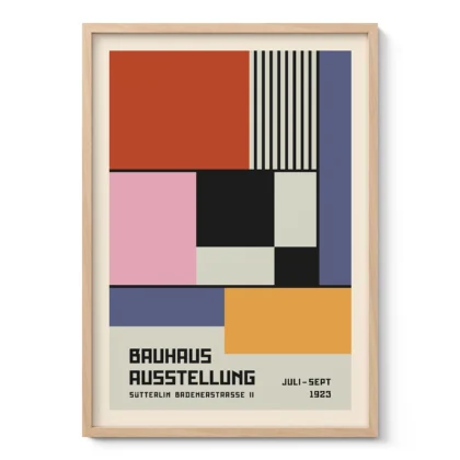 Bauhaus paveikslas – Spalvoti blokai