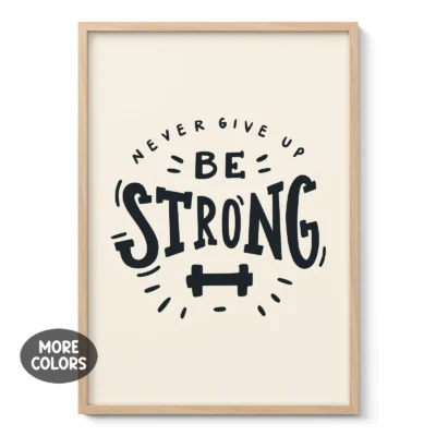 Be Strong Motivational Poster