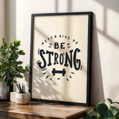 Be Strong Motivational Poster