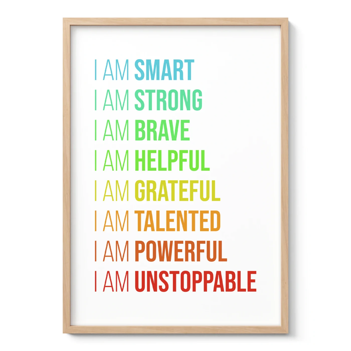 Kids Affirmation Wall Art