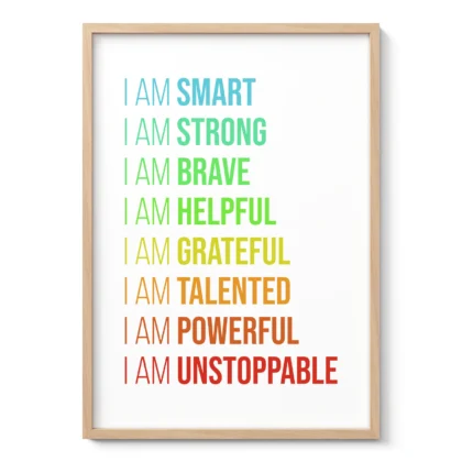 Kids Affirmation Wall Art