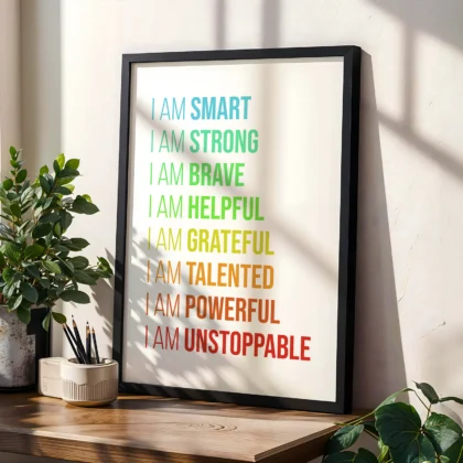 Kids Affirmation Wall Art