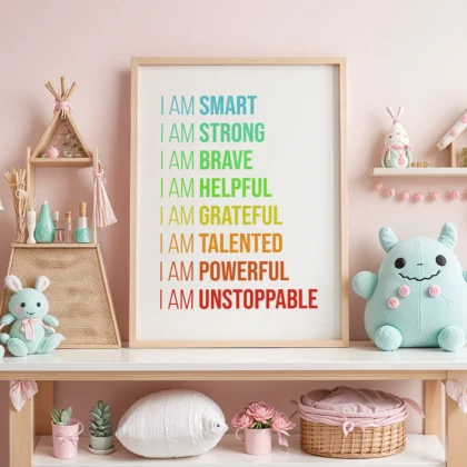 Kids Affirmation Wall Art