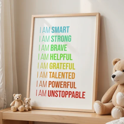 Kids Affirmation Wall Art