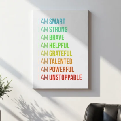 Kids Affirmation Wall Art