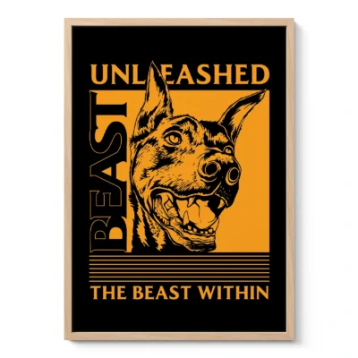 Dobermano paveikslas – Unleashed Beast