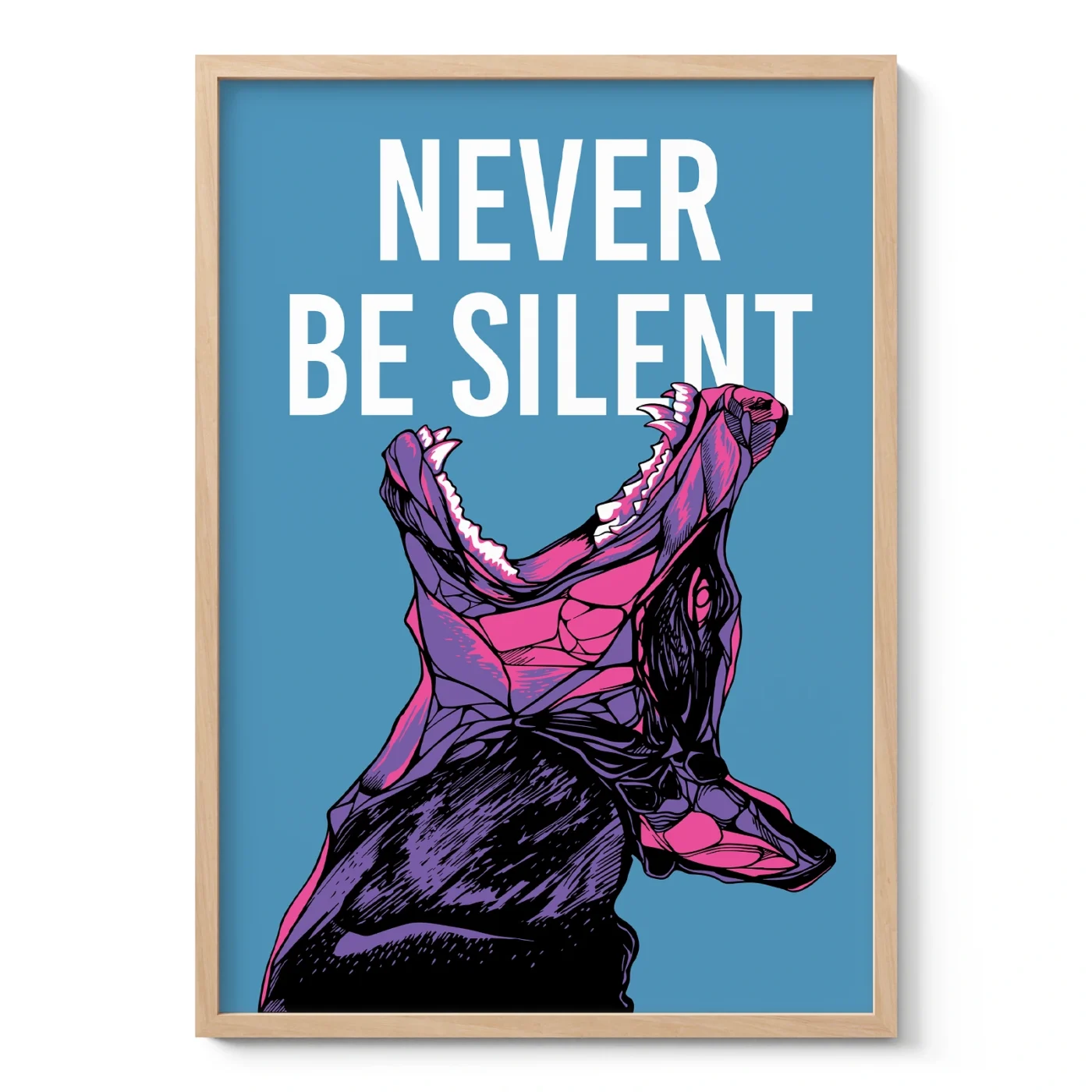 Doberman Wall Art – Never Be Silent