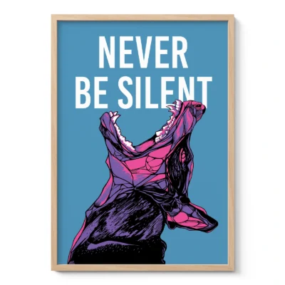 Dobermano paveikslas – Never Be Silent
