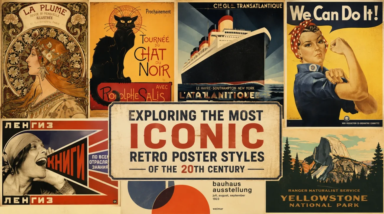Exploring the Most Iconic Retro Poster Styles of the 20th Century
