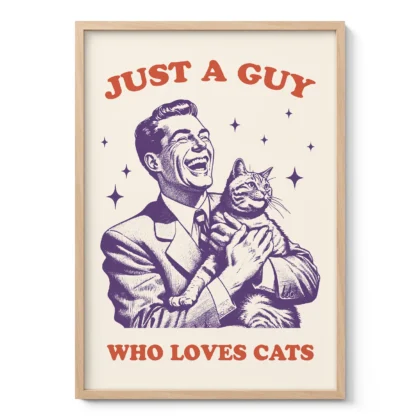 Man with Cat – Just a Guy Who Loves Cats