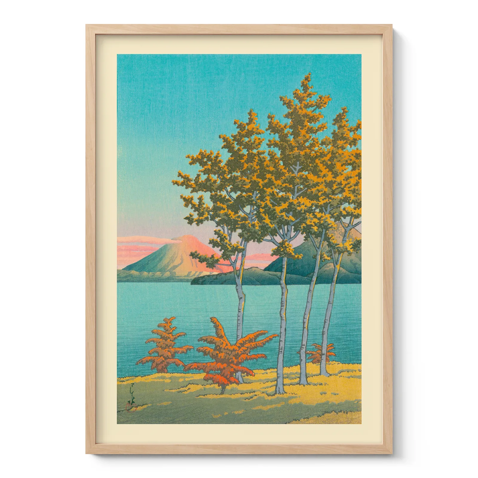 Lake Toya, Hokkaido by Hasui Kawase