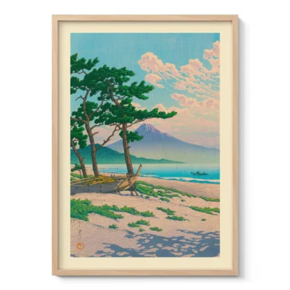 Pine Beach at Miho by Hasui Kawase