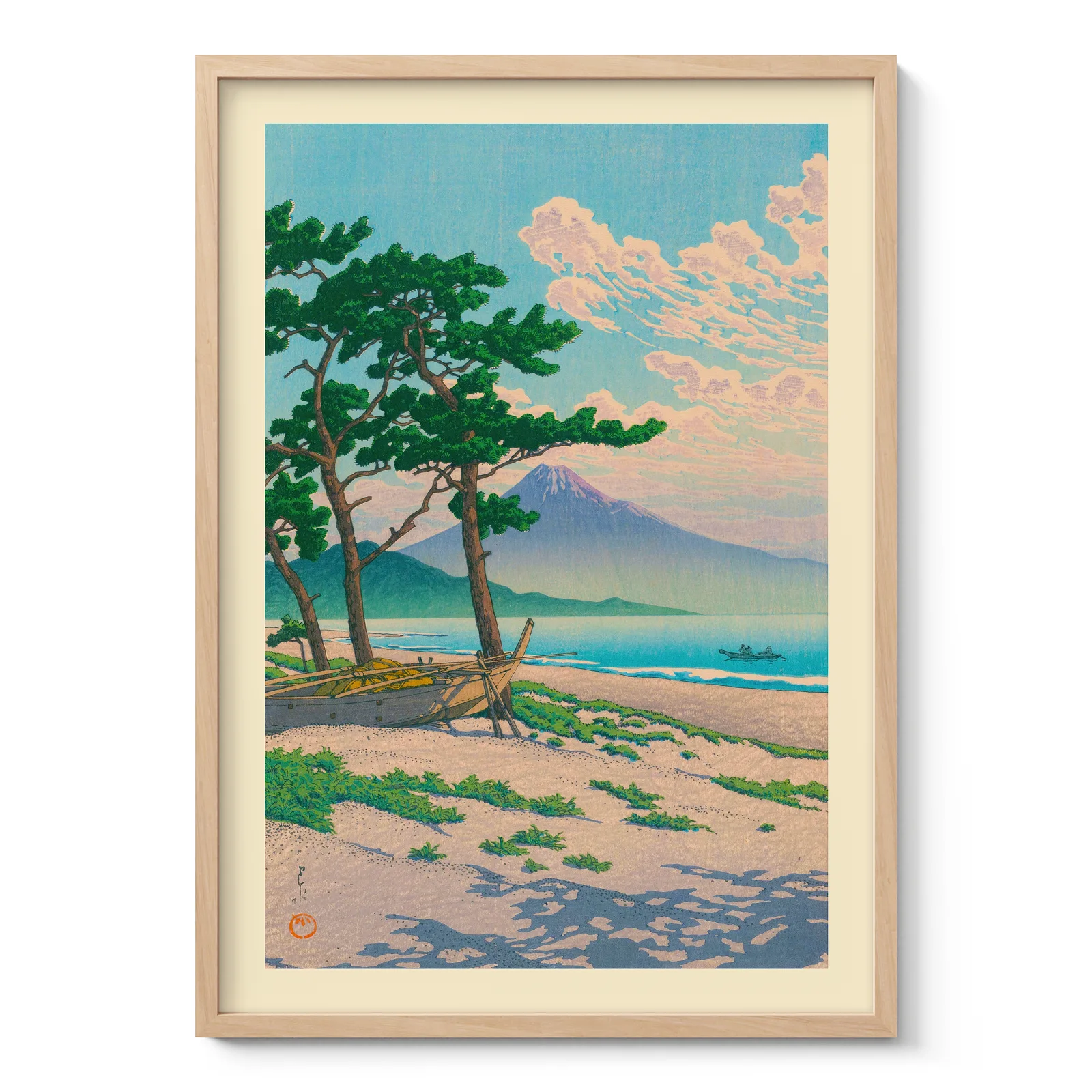 Pine Beach at Miho by Hasui Kawase