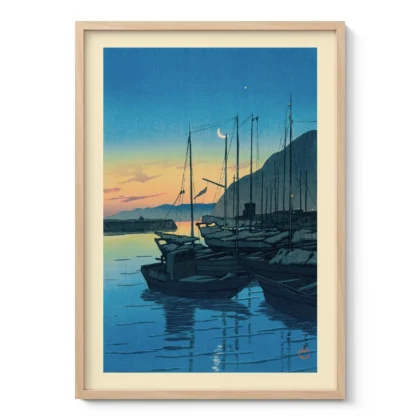 Morning in the Beppu by Hasui Kawase