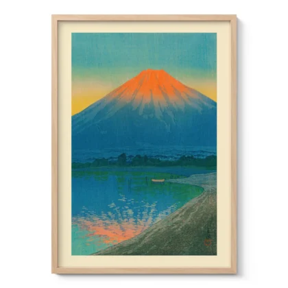 Lake Yamanaka and Mt. Fuji by Hasui Kawase
